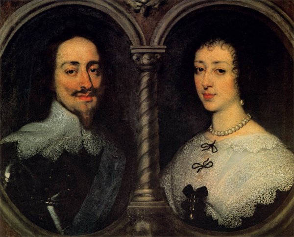 Charles I Of England And Henrietta Of France