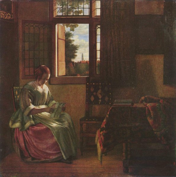 Woman Reading a Letter 1664