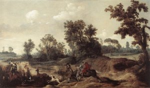 Stag Hunting in the Dunes 1625-29