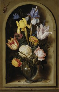 Flowers in a Glass Vase, approx. 1619