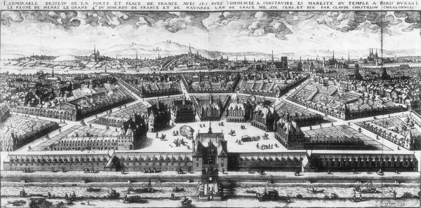 Project of the Place de France in Paris 1609