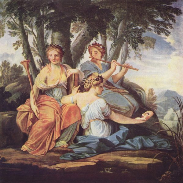 The Muses- Clio, Euterpe and Thalia  1652-55