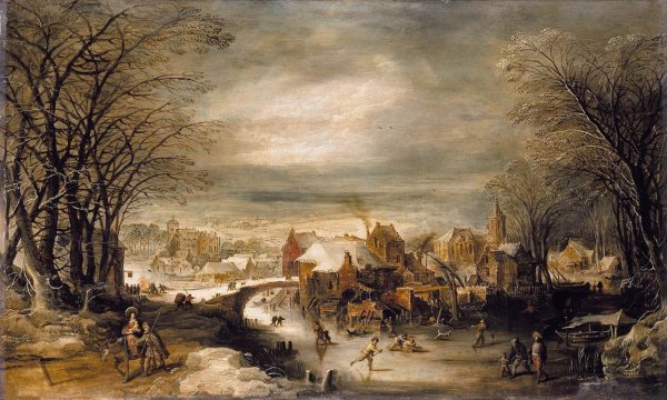 Winter Landscape with the Flight into Egypt