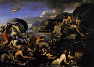 Aeneas and his Companions Fighting the Harpies 1646-47