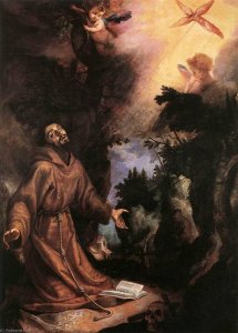 St. Francis receiving the Stigmata, 1596