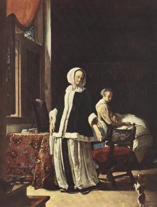 Young woman in the morning