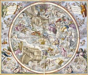 Map of the Christian Constellations as Depicted by Julius Schiller, from 'The Celestial Atlas, or The Harmony of the Universe'