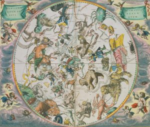 Celestial Planisphere Showing the Signs of the Zodiac, from 'The Celestial Atlas, or The Harmony of the Universe' (2)