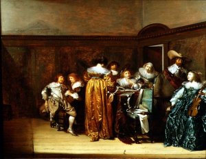 Dutch Cavaliers and their Ladies Making Music, 1631