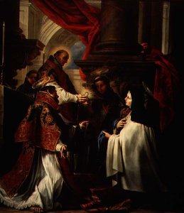 Communion of St. Teresa of Avila (1515-82) c.1670