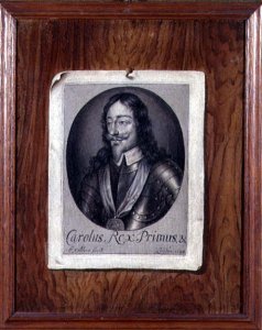 Trompe LOeil Still Life of a Print of Charles I (1600-49) 1698