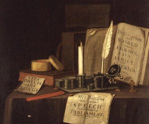 Still Life with Inkstand and Books, 1702