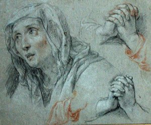 Studies for the Figure of the Virgin, c.1700