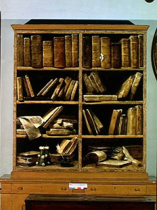 Trompe l'Oeil of a Bookcase, 1710-20