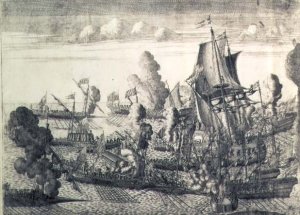 Battle off Cape Gangut (Hanko) on 25th July 1714, 1715