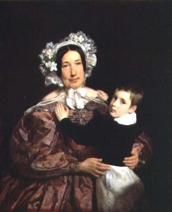 Frau Lindner with her son, 1836