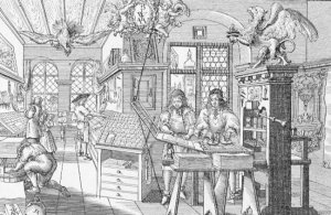 Medieval German printing press