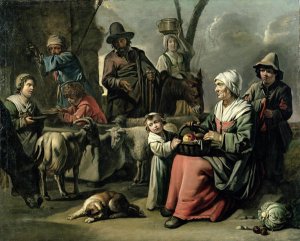 Peasant Family at a Well