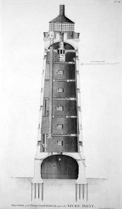 Edystone Lighthouse engraved by John Record (fl.1768-80), 1781