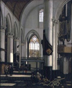 Interior of an Imaginary Protestant Gothic Church