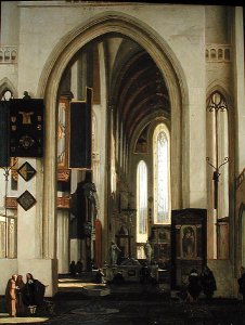 Interior of a Church with Figures, 1685