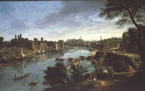 View of the River Tiber in Rome