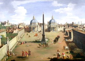 A View of the Piazza del Popolo in Rome