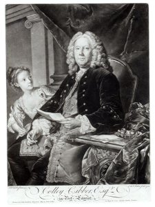 Colley Cibber (1671-1757) 1758, engraved by Edward Fisher (1722-85)