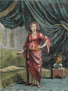 Greek Woman in her Apartment, plate 68 from Recueil de Cent Estampes representant differentes Nations du Levant tirees sur les Tableaux Peints dapres Nature..., 1707-08