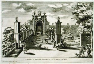 Fountain of Venus, Villa Frascati, Tusculano, from Le Fontane by Giovanni Battista Falda c.1648-78, c.1675, published by 1687