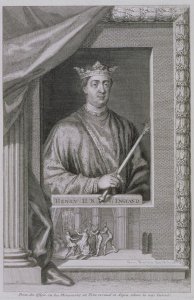 Henry II 1133-89 King of England from 1154, from the effigy on his monument at Fontevrault in Anjou, engraved by the artist