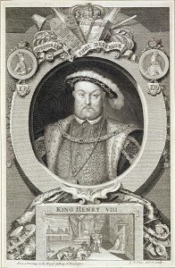 Henry VIII 1491-1547, after a painting in the Royal Gallery at Kensington