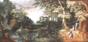 Landscape with Hunters