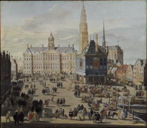 Dam Square, Amsterdam, 1659