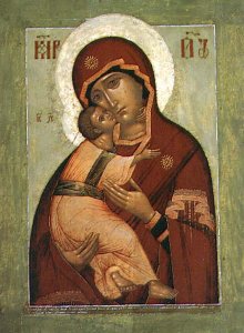 The Vladimir Madonna of Humility, Russian icon