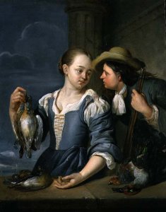 A Young Couple Returning from Shooting with Game, 1678