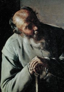 An Old Man, detail of the head, c.1618-19