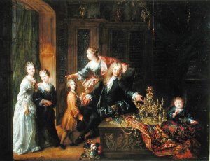 Portrait of Nicolas de Launay 1646-1727 and his Family