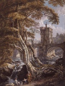 View of the Old Welsh Bridge, Shrewsbury, c.1770