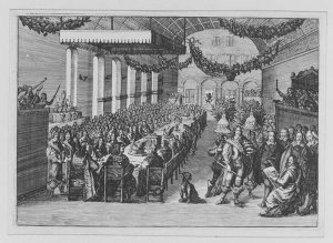 Feast on the occasion of the Nuremberg Peace Process in the City Hall, 25 September 1649, after 25 September 1649