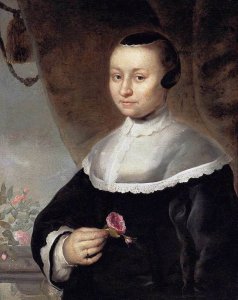 Young Woman with a Rose