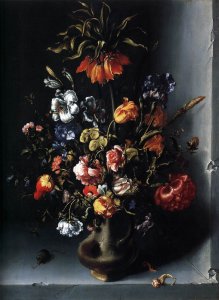 Still-Life of Flowers with a Fritillary in a Stone Niche c. 1613