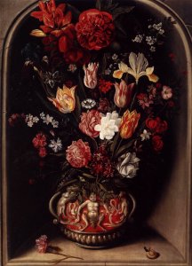 Flower Vase in a Niche c. 1615