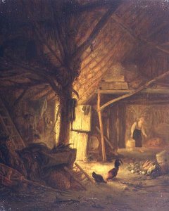 The Interior of a Barn