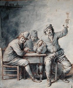 Peasants around a table