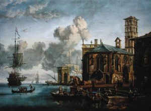 Capriccio of a Mediterranean Port