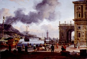 A Mediterranean Harbour Scene