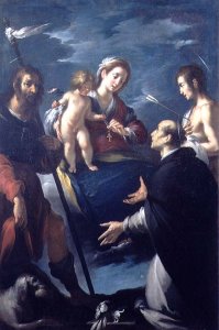 Madonna of the Rosary with St. Roch, St. Dominic and St. Sebastian