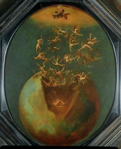 Fall of Satan and the Rebel Angels from Heaven