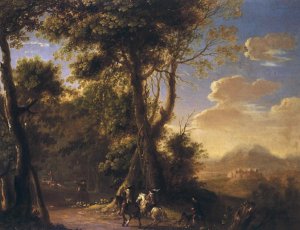 Landscape with cavaliers